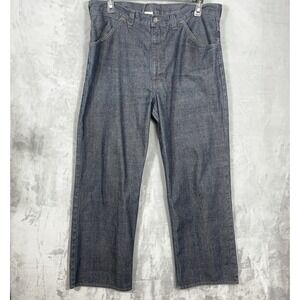 Vintage Gap Worker Jean Blue Denim 38x30 Wide Leg Hip Hop Skater Baggy 90s Y2K